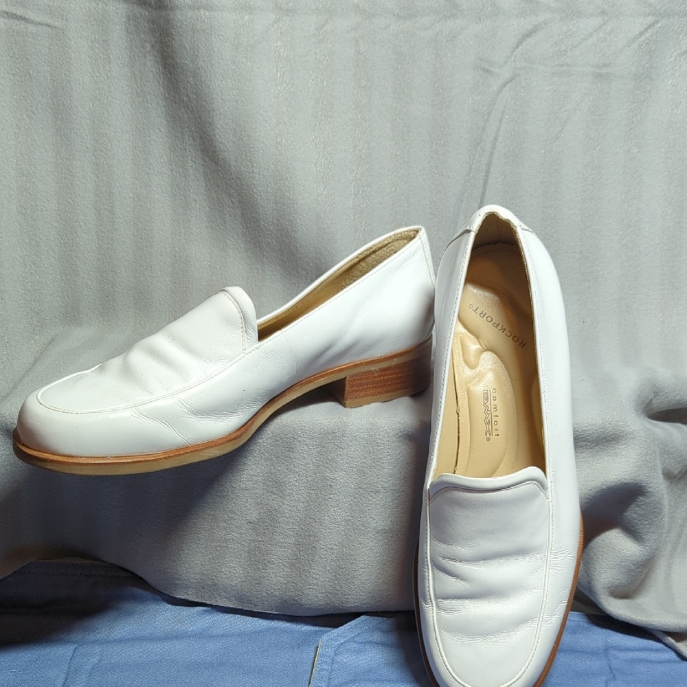 Rockport Women's White Loafers